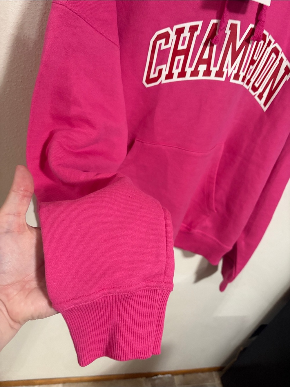 NWT Champion Pink Long Sleeve Sweatshirt Loose Fit Size L - Picture 4 of 11